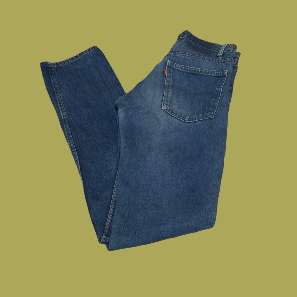 Vintage Orange Tab Levi 505s